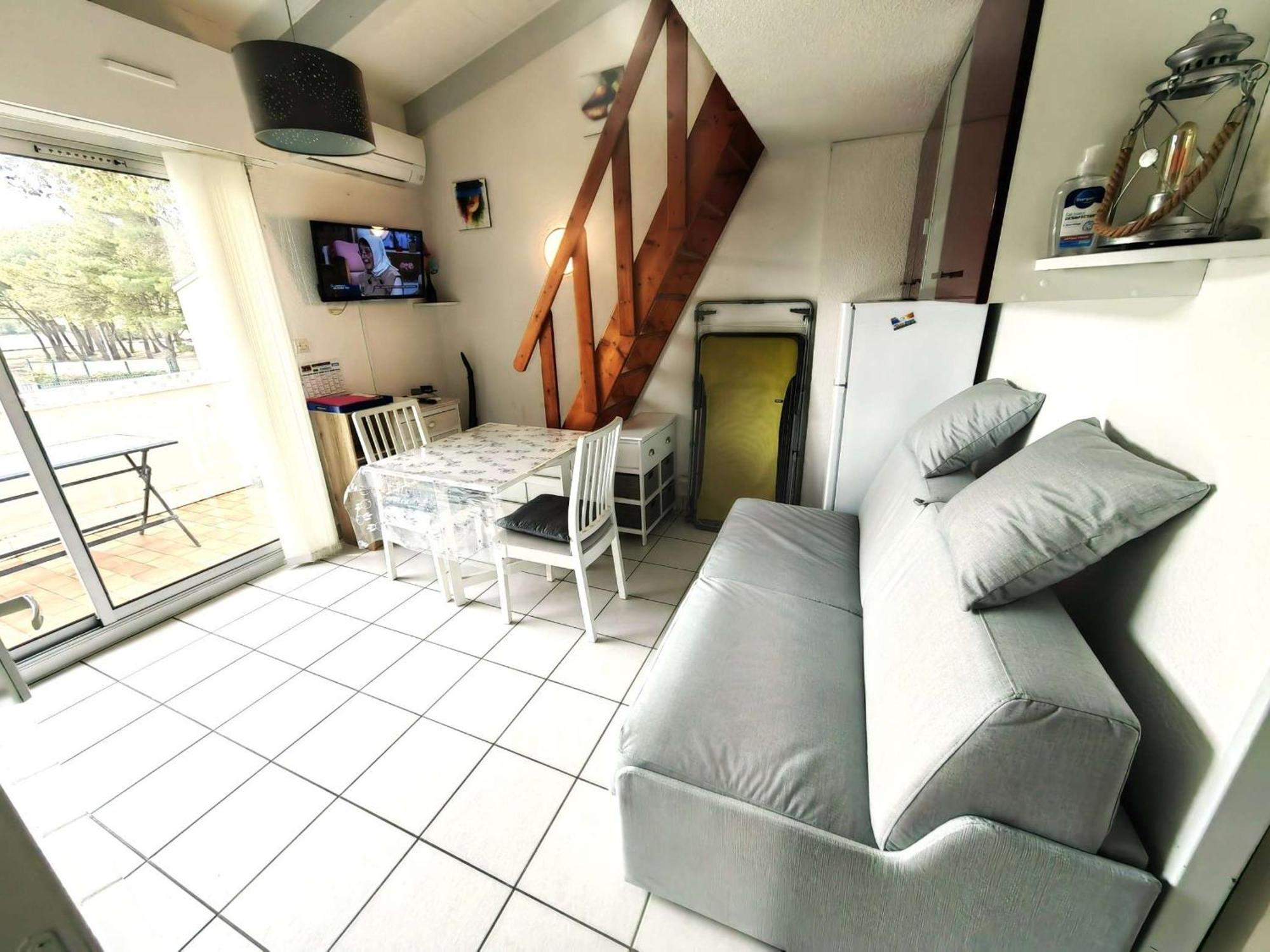 Appartement T2 Climatise Avec Mezzanine, Piscine Et Parking, Proche Plage - Agde - Fr-1-607-119 ภายนอก รูปภาพ